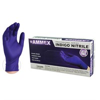 Indigo Nitrile 4 Mil Gloves - Large  100 Count