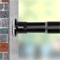 Vailge Tension Curtain Rod  43-83 Inch  Black