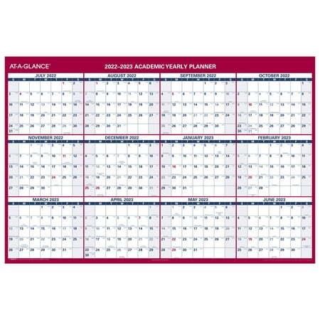 2022-2023 Wall Calendar  48x32  Reversible
