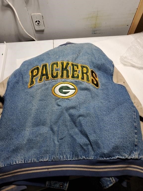 Green Bay Packers Miller Time Denim Jacket