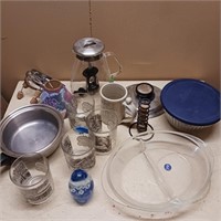 Currier & Ives/Pyrex Glassware Lot