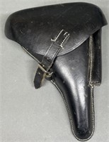 P-08 Black Leather Pistol Holster