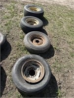(4) misc Implement tires