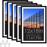 Black Linear Frame 5-pack  12x18 Wall/Table
