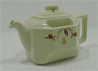 Hall Autumn Leaf T Ball square teapot, 2000 NALCC,
