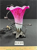 Art Glass Hummingbird Lamp