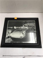 Framed Racing Picture Approx 12x10