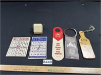 Vintage Bingo Cards, Door Hangers, Paddle, More