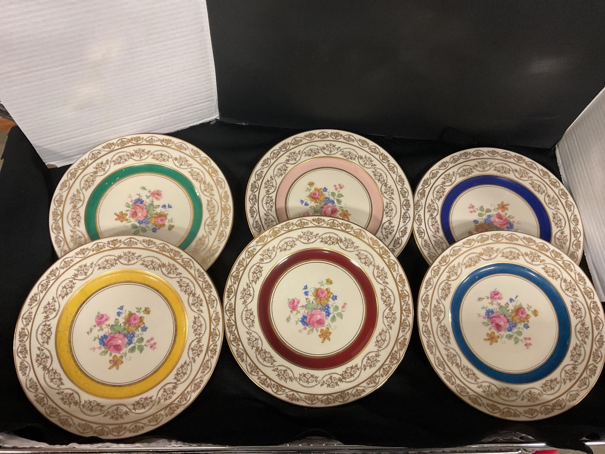 M&r Handpainted plate set