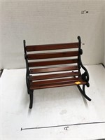 Cast Iron / Wooden Bench Decor