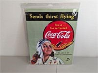 Coca Cola Tin Send Thirst Flying