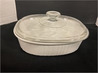 Covered casserole dish