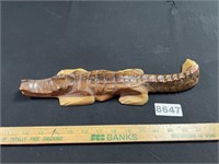 Carved Wood Alligator