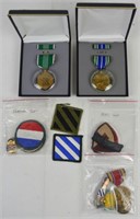 VINTAGE MILITARY METALS AND PINS
