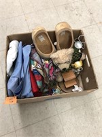 Wooden Shoes, Fabric Scraps, etc.