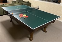 POOL TABLE – PING PONG TABLE WITH CUE STICKS AND