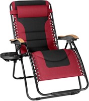 XXL Padded Zero Gravity Chair  30 Seat  Red