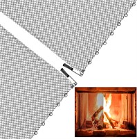 2 Packs Fireplace Mesh 22H 24W  Spark Guard