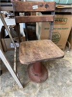 Antique Chair w/ Cast Iron Base