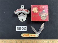 Antique Coke Starr-X Opener in Box/Pocketknife