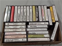 30 cassette tapes, Jeanette MacDonald, Nelson Eddy