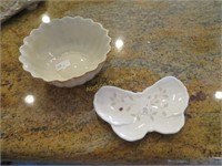 Two Lenox Pieces, Dish & Butterfly Dish