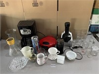Small Kitchen Appliances, Glassware, Mugs