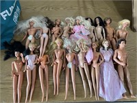 Large Lot of Barbie Dolls