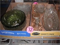 (2) Boxes of Assorted Glassware