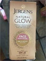 Lot of Jergens 2oz Natural Glow with SPF20