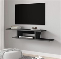 FITUEYES CONCISE FLOATING TV STAND SHELF - BLACK,