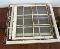 GROUP OF VINTAGE WINDOW SASHES