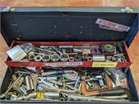 CRAFTSMAN METAL TOOLBOX AND CONTENTS