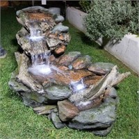 5ft Resin 3Tier Rainforest Fountain with LEDs $750