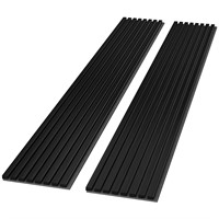 FurniFusion Acoustic Panels  94.5x12.6  2Pk  Black