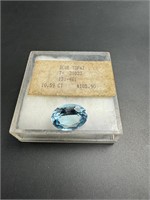 10.59 carats blue topaz lose stone