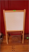 CHILDS CHALKBOARD / WHITEBOARD W/ CHALK & MARKERS