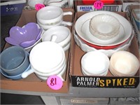 (2) Boxes Anchor Hocking Bowls & Misc.