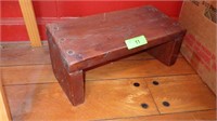 VINTAGE PINE KNEELING BENCH ?  16 x 7 x 7