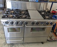 FIVE STAR 6 BURNER COMMERCIAL GAS STOVE W/