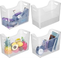 4 Freezer Bins  Plastic (10x13.3x6.7 Inch)