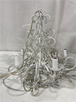 CHANDELIER LIGHT - 17IN - USED WITH LOOSE
PARTS