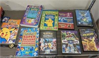 POKEMON BOOKS, DVD'S