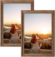 QTART 12X18 Brown Frames  Wall-mounted  2pk