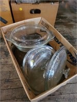 VTG Glass Covered Dishes & More