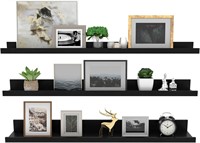 Giftgarden 36 Black Photo Ledge  Set of 3