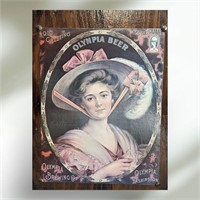 Vintage Olympia Beer Wood Sign