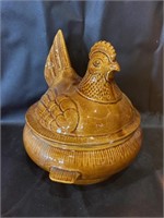 California Pottery Hen on Nest Soup Tureen