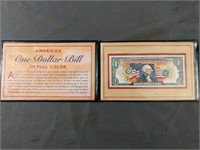 Collectable American One Dollar Bill in Full