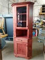 Corner Display/ Storage Cabinet Measures 32" x